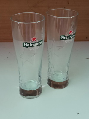Ποτήρια μπύρας Heineken 0.3l πακέτο 2 καινούργια