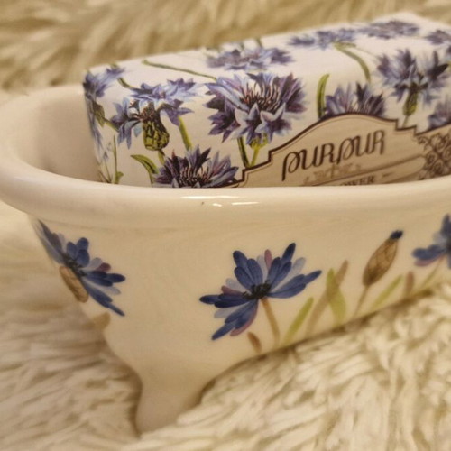 Decorative gift set vintage mini bathtub soap dish like new