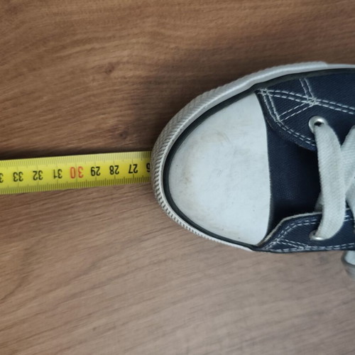 Navy Canvas High Top Shoes used, size 39