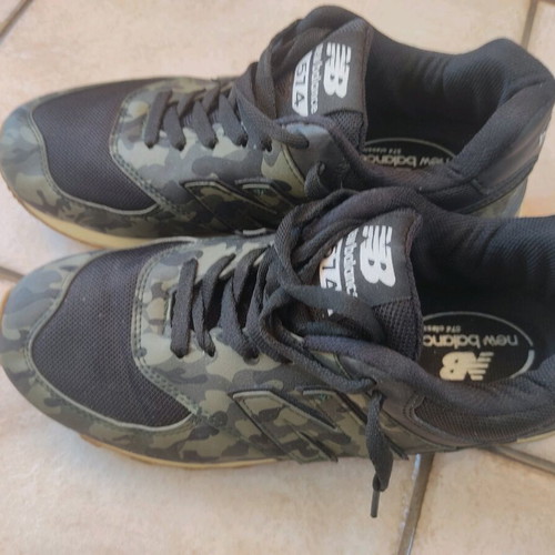 New Balance 574 sneakers used, size 39, camo design
