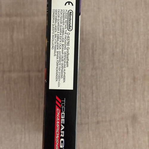 Top Gear GT Championship Nintendo GameBoy Advance used complete