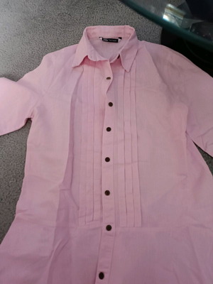 Zara pink shirt dress XL like new