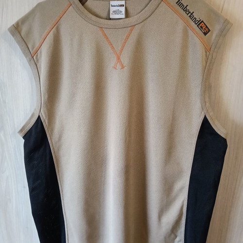 Timberland sleeveless shirt used, size large, loose fit