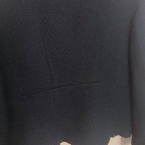 Bouclé jacket like new, S/M, with silver buttons, black