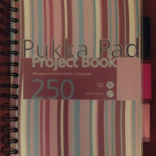 Pukka A5 notebook, double spiral, 3 subjects, 250 pages