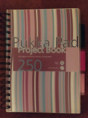 Pukka A5 notebook, double spiral, 3 subjects, 250 pages