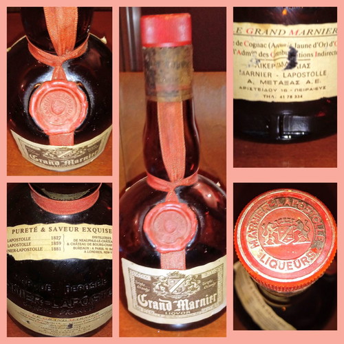 Grand Marnier collectible bottle from A. Metaxa dealership Piraeus