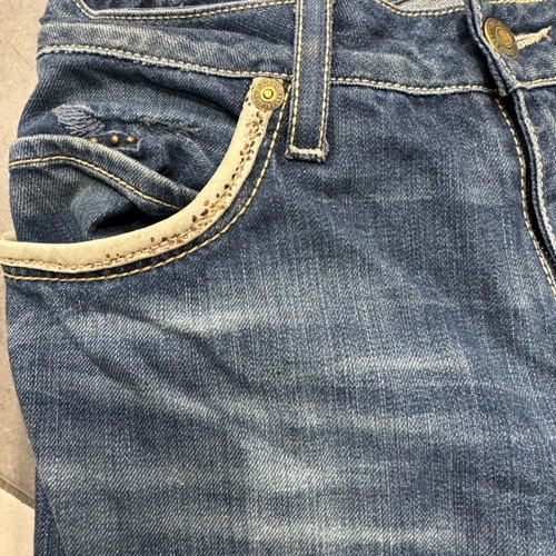 Robin’s Jeans denim pants used, handmade, blue