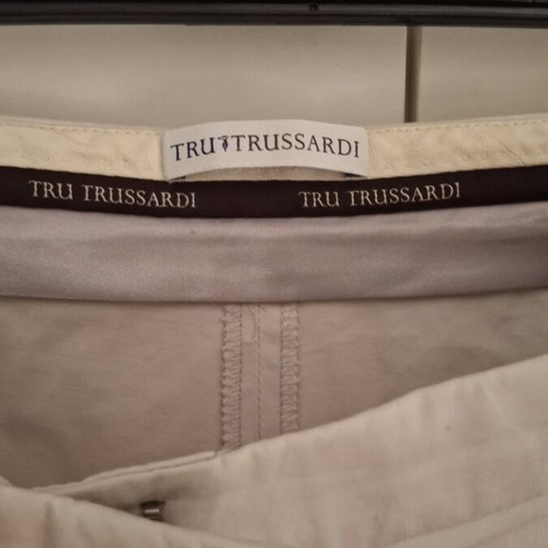 Trussardi slim fit pants with side stripe, like new, size 46 Italian