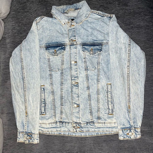 Men's Denim Jacket Zara Acid Wash size Small like new