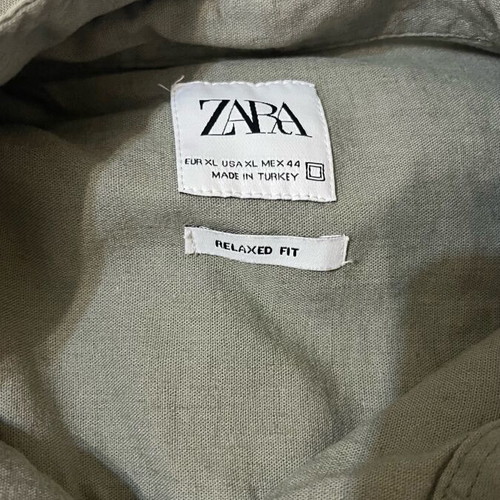 Zara men's lightweight summer shirt XL used, silver