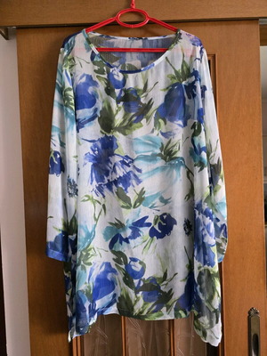 Women's set blouse and cardigan new multicolor 7XL