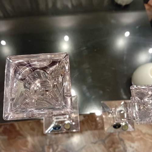 Bohemia Crystal decorative crystal candlesticks like new