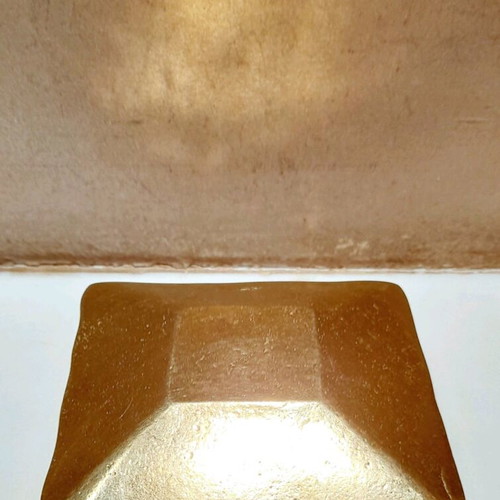 Bronze square plate like new with mother and baby design