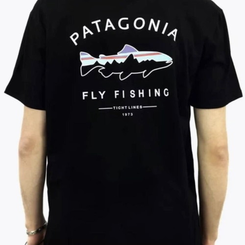 Patagonia Framed Fitz Roy Trout Organic T-Shirt XXL like new, black