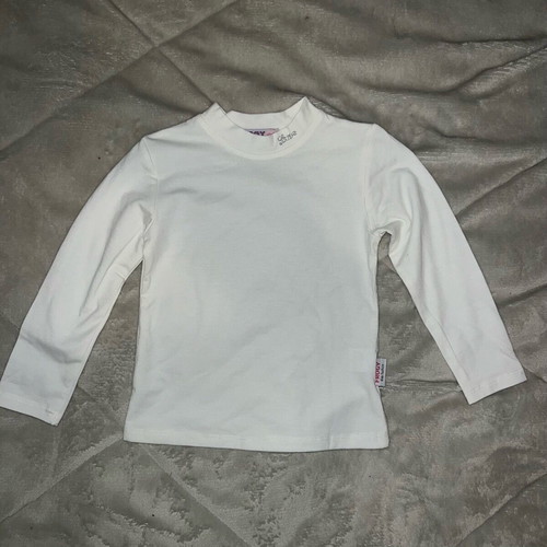 Froggy long-sleeve white shirt for girl like new, 92 cm