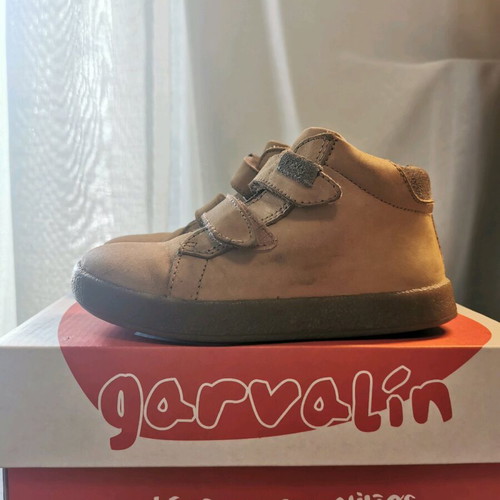 Garvalin children's shoes used, leather boots size 26 beige