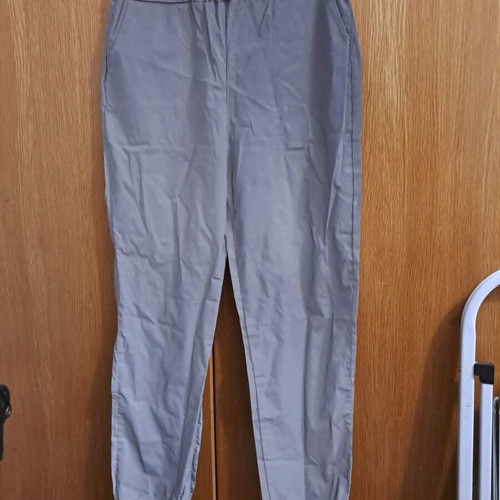 Reflective grey nylon pants, small size