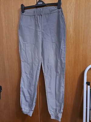 Reflective grey nylon pants, small size