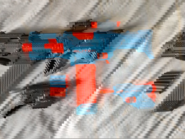 Σετ 2 όπλων εκτοξευτών Nerf Elite 2.0 για παιδιά 8+