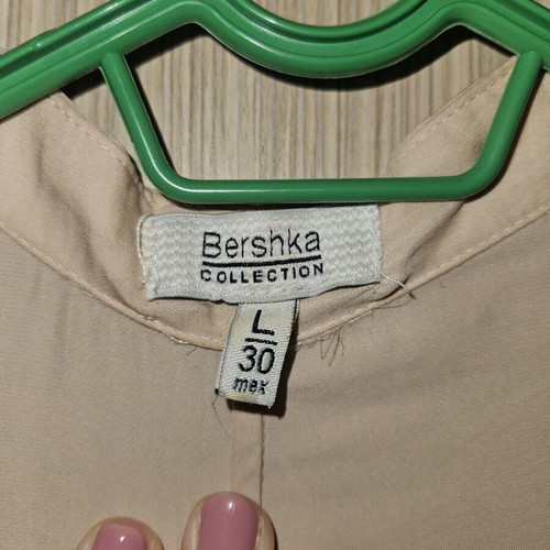Bershka satin cardigan like new, salmon, beige and pink, size L