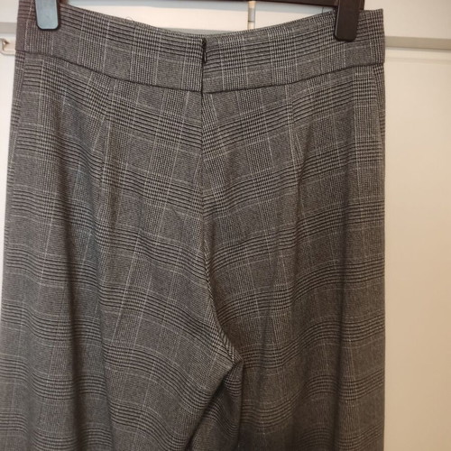 Lui E Lei checked dark grey palazzo pants like new, size L