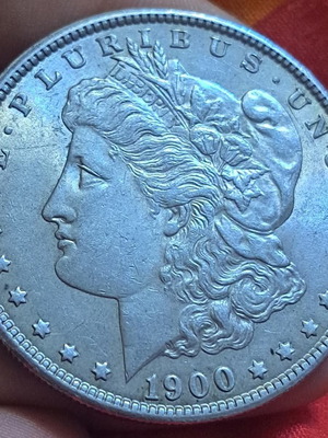 Ασημένιο νόμισμα Morgan Dollar 1900 ακυκλοφόρητο, .900αρι καινούργιο