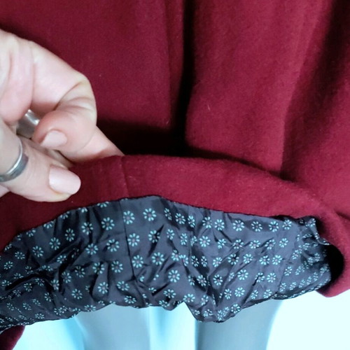 Wool and cashmere coat like new, Sonnblick landhouse, red