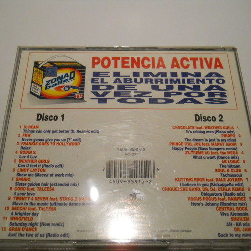 Zona D Baile 5 CD compilation used, electronic