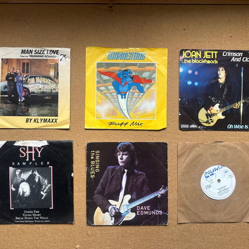 7” singles used, pack of 6, pop