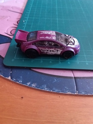 Hot Wheels Super Volt παιχνίδι αυτοκίνητο, μωβ με λευκά γραφικά