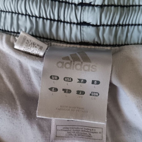 Adidas men's sportswear jacket used, white and blue, large to XL