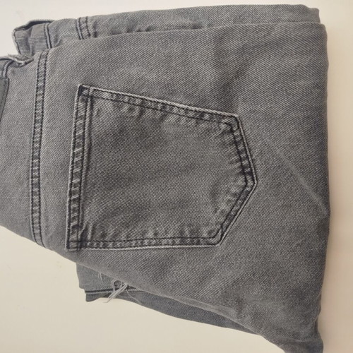 Acne Studios gray jeans like new with silver trim and frayed hem
