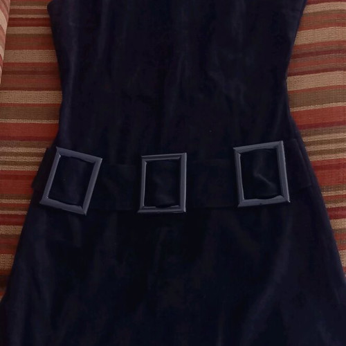 Suede mini dress like new, soft velour fabric
