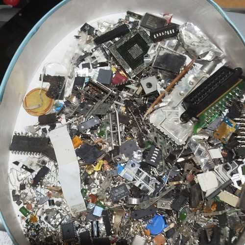 Various used computer parts for spare components