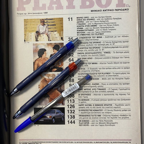Playboy magazine January 1988 issue 34 with 1988 calendar