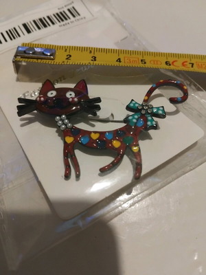 Colorful Cat Brooch New