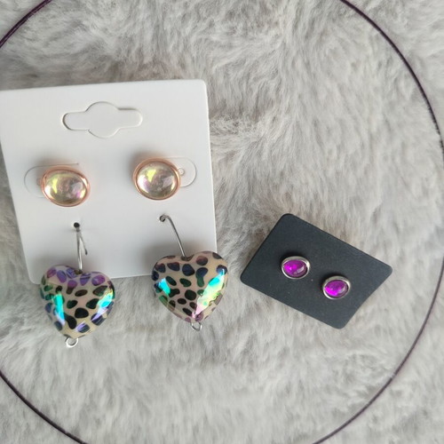 No Mystery Summer Box 3 Jewelry Set with Purple Earrings