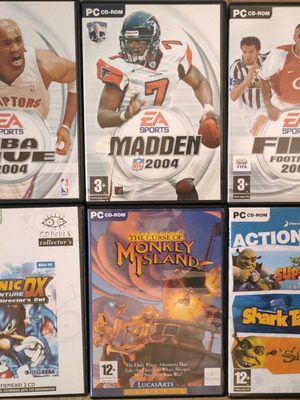 PC games used, pack of 6 games