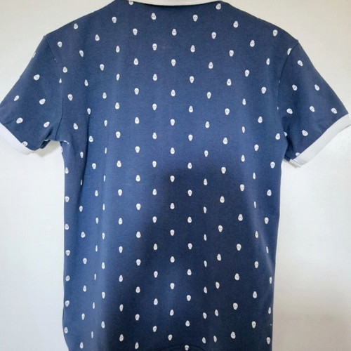 Mohicans Black Line polo shirt like new, size M, blue with skulls