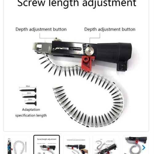 Automatic drywall screwdriver with drill adapter and neck up to Φ46mm OEM new