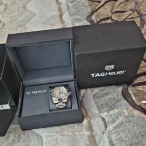 TAG Heuer Aquaracer Calibre 5 automatic watch like new, silver