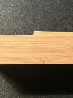 Bamboo set of two pieces like new, ideal for bathroom