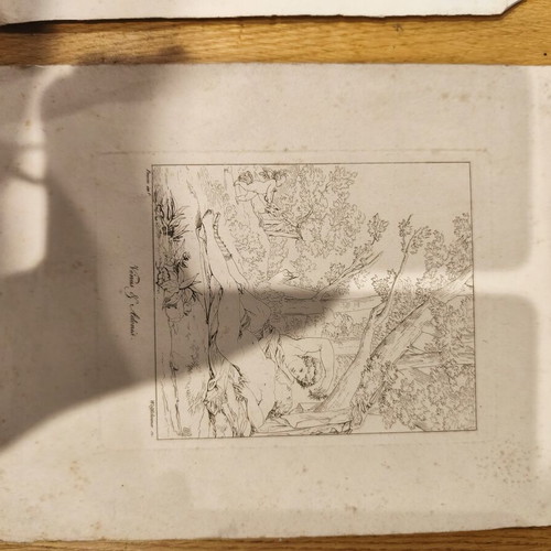 Set of 2 engravings used