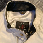 G&G Leather Jacket Medium like new, white
