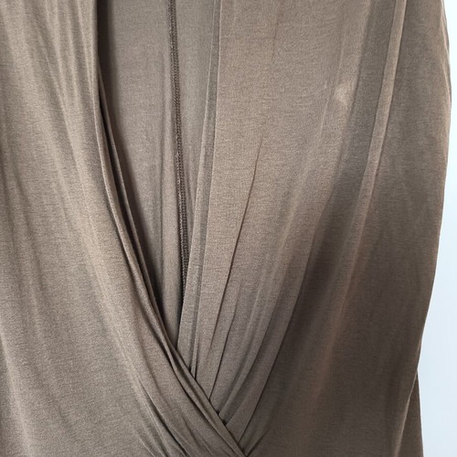 H&M brown tunic blouse, size large