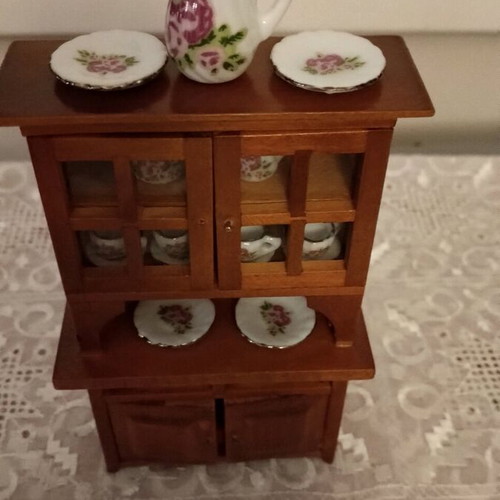 Wooden dollhouse furniture like new