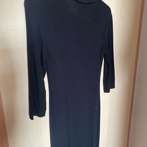 Black Rouge midi dress with collar like new