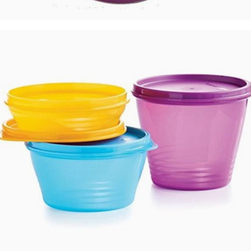 Tupperware bowl set 3 pieces 800ml, 500ml, 240ml new