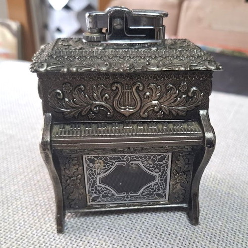 Sankyo vintage music lighter used, metal, 1970s
